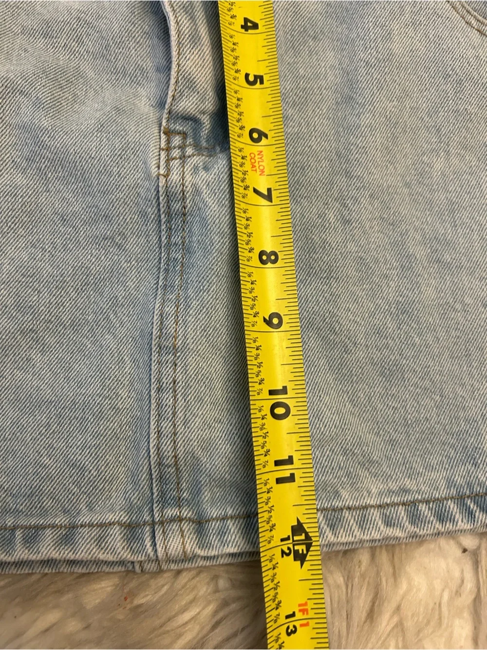 EDIKTED ‘Chiara’ Low-Rise Denim Micro Mini Skirt